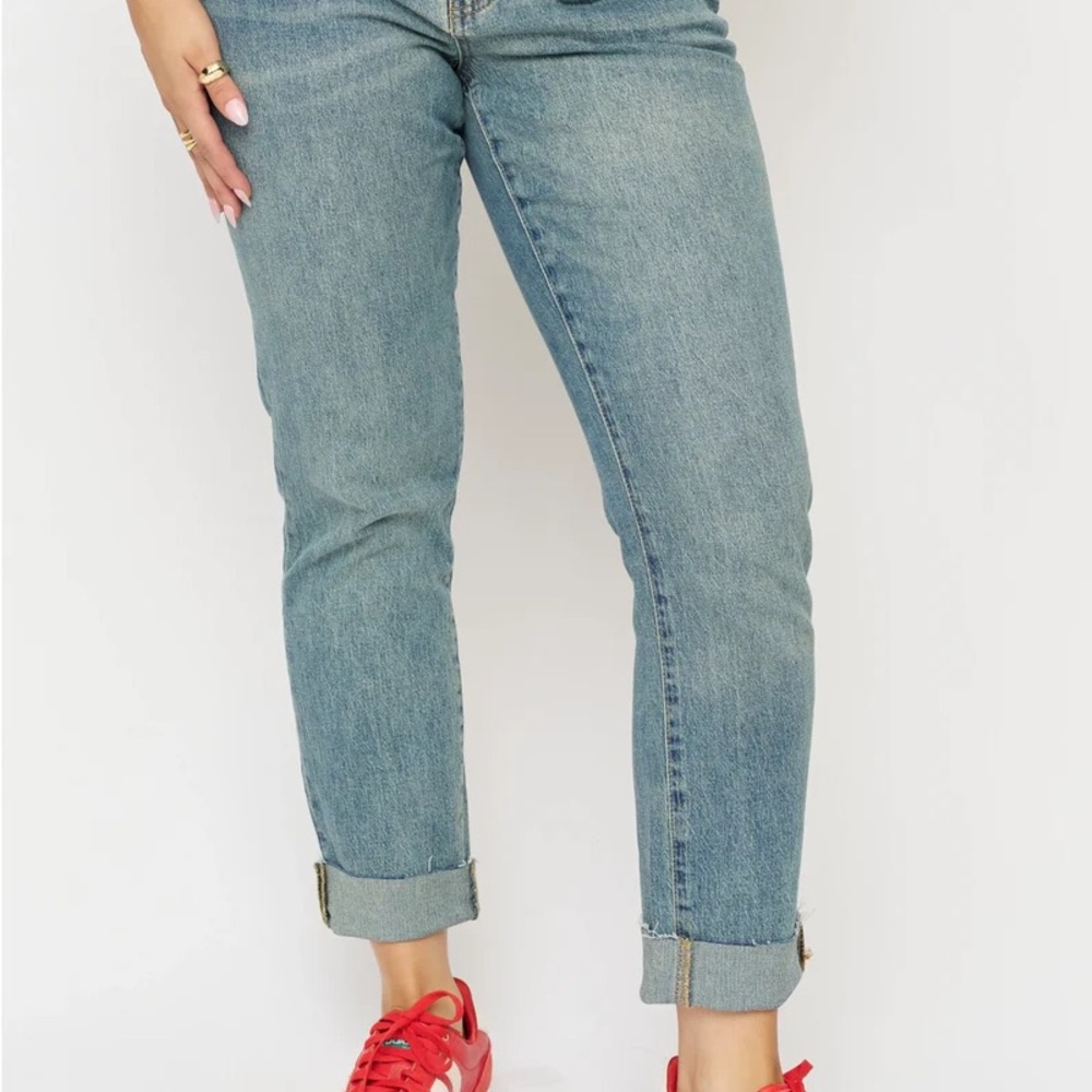 Oliver Logan Denim Crosby Relaxed Taper Straight Jeans, 28x30 Light Distress - Picture 6 of 16